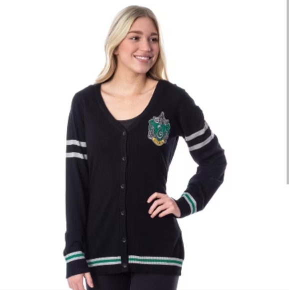 Black Slytherin Women's Sweater Xs - Picture 1 of 8